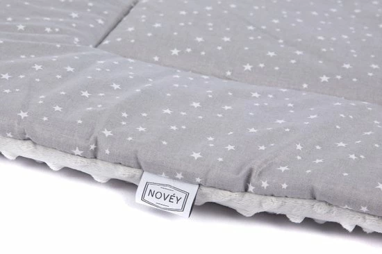Novéy - Boxkleed 75x95 Cm - Sterren - Grijs - Beige - Baby - Speelkleed 4 Novéy - Boxkleed 75x95 Cm - Sterren - Grijs - Beige - Baby - Speelkleed - Afbeelding 4