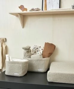 Meyco Knit Basic Commodemandje - Sand Melange - Small 12 Meyco Knit Basic Commodemandje - Sand Melange - Small -Zwitsal - Winkel 550x366 195