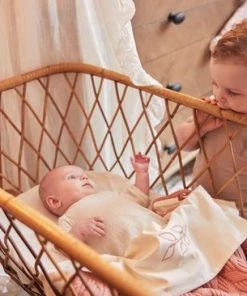 Jollein Baby Deken Ledikant 100x150cm Spring Knit - Rosewood/Coral Fleece -Zwitsal - Winkel 550x366 29