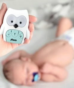 Alecto DBX-84 - DECT Babyfoon Uil - Nachtlampje - Wit/Mint -Zwitsal - Winkel 550x366 58