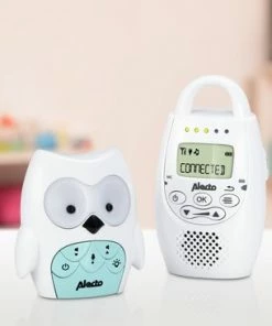 Alecto DBX-84 - DECT Babyfoon Uil - Nachtlampje - Wit/Mint -Zwitsal - Winkel 550x366 59