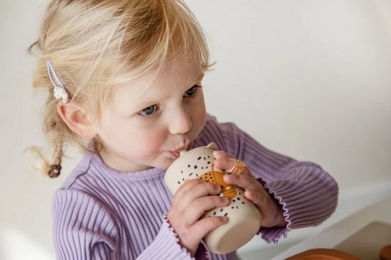 Tryco Leopard Sand Siliconen Rietjesbeker TR-392824 5 Tryco Leopard Sand Siliconen Rietjesbeker TR-392824 - Afbeelding 5