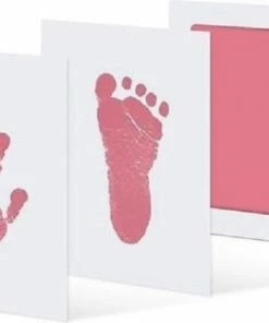 Telano® Baby Voetafdruk En Handafdruk Roze Inktafdruk - Kraamcadeau - Babyshower - Moederdagkado -Zwitsal - Winkel 550x374 3