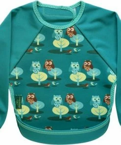 Bibetta Mouwslab Forest Green Owl -Zwitsal - Winkel 550x388 3