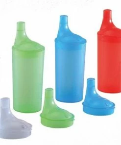 Comforthulpmiddelen Drinkbekerset Met Lange Tuitdeksels - Groen