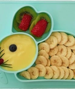 Luxema® - Placemat - Siliconen Placemat Met Bord En Lepel - Mintgroen - Antislip - Baby Placemat - Baby Bord - Baby Lepel - Kinderservies - Siliconen Kinderservies - Topcadeau -Zwitsal - Winkel 550x403 7