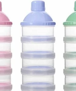 Babylove Melkpoeder - Babypoeder Doseerdoosje - Doseerflesje - Kraamcadeau - Bewaarbakjes - Dispenser - Roze