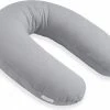 Baby's Only Voedingskussen - Zwangerschapskussen - Zijslaapkussen - Lichaamskussen Breeze - Grijs - 180 Cm