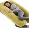 Litollo Zwangerschapskussen XXL - Voedingskussen - Lichaamskussen - 280cm - Zachte Fleece Stof - Body Pillow - Afneembare Hoes - Okergeel