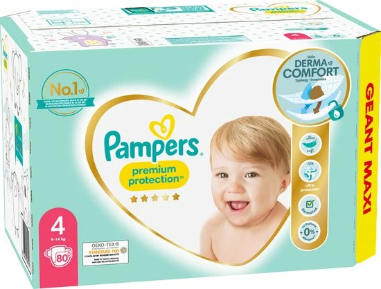 Pampers Premium Protection Luiers - Maat 4 - 80 Luiers 7 Pampers Premium Protection Luiers - Maat 4 - 80 Luiers - Afbeelding 7