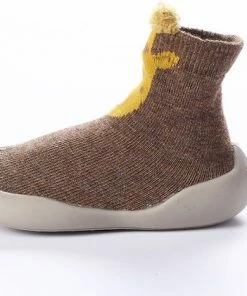 Baby-slofje.nl Anti-Slip Babyschoentjes - Soksloffen - Eerste Loopschoentjes Van Baby-Slofje - Bruin Giraffe Maat 24/25 -Zwitsal - Winkel 550x421