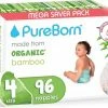 PureBorn Bamboe Luiers - Maat 4 (7-12kg) - 96 Stuks