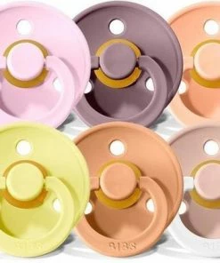 Merkloos Flower Mix | Set Van 6 Stuks ||VOORDEELSET | Speen | Pacifier | Fopspeen | Baby | Maat 2 - Leeftijd 6 - 18 Maanden|