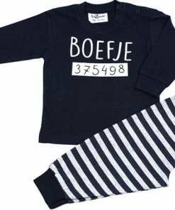 Fun2Wear - Pyjama Boefje - Navy Blauw - Maat 80 - Jongens, Meisjes