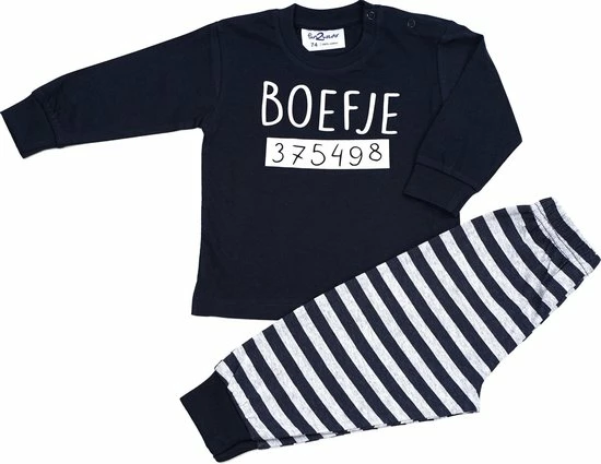 Fun2Wear - Pyjama Boefje - Navy Blauw - Maat 80 - Jongens, Meisjes 1 Fun2Wear - Pyjama Boefje - Navy Blauw - Maat 80 - Jongens, Meisjes