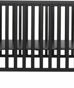 Pr?natal Pr Natal Box Met Platte Spijlen - In Hoogte Verstelbare Baby Box - Zwart