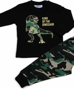 Fun2Wear - Pyjama Dino - Zwart - Maat 98 - Jongens