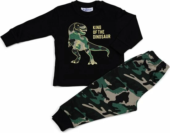 Fun2Wear - Pyjama Dino - Zwart - Maat 92 - Jongens 1 Fun2Wear - Pyjama Dino - Zwart - Maat 92 - Jongens