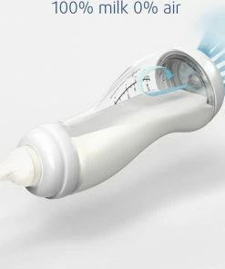 Difrax Glazen Babyfles 250 Ml Natural - Anti-Colic - Blauw - 1 Stuk -Zwitsal - Winkel 550x433 1