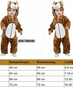 Budino Baby Romper Pyjama Onesie Luipaard Dier - Bruin - Maat 90 -Zwitsal - Winkel 550x434 2