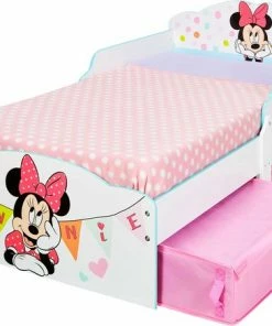 Disney Minnie Mouse Disney's Minnie Mouse Junior Bed Met Strik -Zwitsal - Winkel 550x438 5