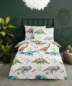 Good Morning Kids Dekbedovertrek Dino-Ledikant (100 X 135 Cm) -Zwitsal - Winkel 550x439 4