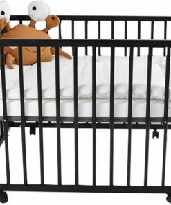 Colorful Home Box Met Wieltjes Standaard Zwart + Boxmatras Janine + Boxkleed Birds Organic Ash Rose -Zwitsal - Winkel 550x445 6