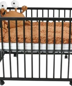 Colorful Home Box Met Wieltjes Standaard Zwart + Boxmatras Janine + Boxkleed Birds Organic Ash Rose -Zwitsal - Winkel 550x450 4