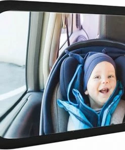 Zavelo - Baby Autospiegel - Verstelbare Achterbank Spiegel Baby - 360° Draaibaar - Onbreekbaar Acrylglas
