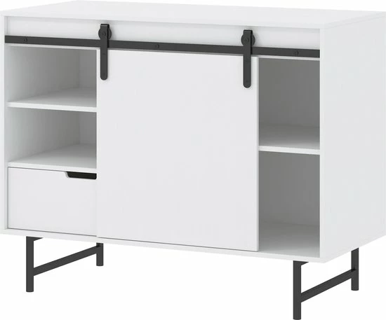 Cabino Babykamer Dalton - Babybed & Commode & Kledingkast - Verstelbare Bodem - Wit 5 Cabino Babykamer Dalton - Babybed & Commode & Kledingkast - Verstelbare Bodem - Wit - Afbeelding 5