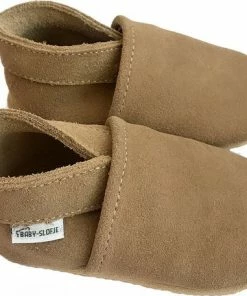 Baby-slofje.nl Bruine Suede Babyslofjes Van Baby-Slofje Maat 21/22 - Coca Mocha
