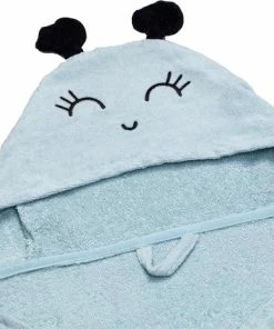 BiggDesign Milk&Moo - Baby Badcape - Babyhanddoek Met Kap - 0-2 Jaar - Blauw -Zwitsal - Winkel 550x458 3