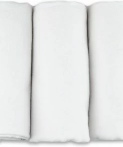 Flanellen Luiers - 3 Pack - 80cm X 80cm - Wit - FENSILO