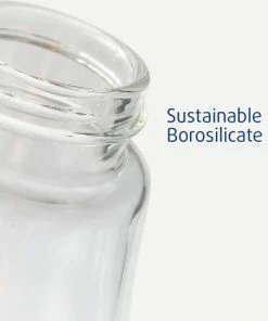 Difrax Glazen Babyfles 250 Ml Natural - Anti-Colic - Blauw - 1 Stuk -Zwitsal - Winkel 550x468 2