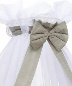 Slaaptextiel Baby Sluier Strik Grijs - Baby Hemeltjes - Baby Klamboe Voor Wieg En Ledikant -Zwitsal - Winkel 550x471 6