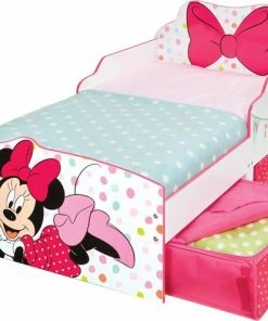 Disney Minnie Mouse Disney's Minnie Mouse Junior Bed Met Strik -Zwitsal - Winkel 550x475 6