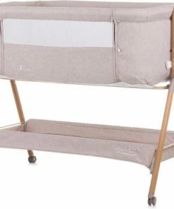 Co-Sleeper Chipolino Wieg KOSSD0212MO Sweet Dreams Mocca/Wood Incl. Wielen