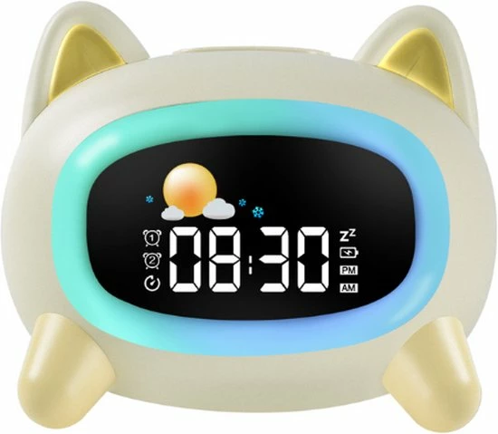 Flient Slaaptrainer - Hond/Puppy - Kinderwekker - Wekker - Nachtlampje Met Dimfunctie - Wit - Oplaadbaar 9 Flient Slaaptrainer - Hond/Puppy - Kinderwekker - Wekker - Nachtlampje Met Dimfunctie - Wit - Oplaadbaar - Afbeelding 9