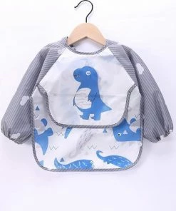 MINIIYOU Slabbetjes Lange Mouwen Met Opvangbak (1-3 Jaar) - Dinosaurus Beer - Mag In Vaatwasser/ Wasmachine -Zwitsal - Winkel 550x483 4