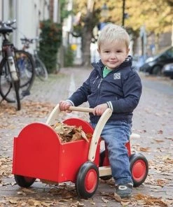 New Classic Toys Houten Bakfiets - Road Star - Blank/Blauw - Zadelhoogte Is 24 Centimeter -Zwitsal - Winkel 550x489