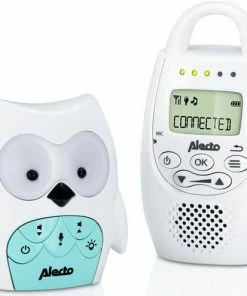 Alecto DBX-84 - DECT Babyfoon Uil - Nachtlampje - Wit/Mint -Zwitsal - Winkel 550x495