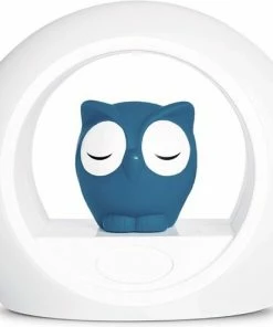 Zazu Lou Uil - Nachtlampje - Blauw - Kinderlamp Met Geluidsensor En Nachtlamp Functie