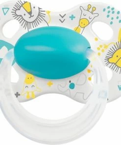 Medela Baby Fopspeen Original Hoge Acceptatie Orthdontisch Ergonomische Vorm - Turquoise Blauw - 0-6 Maanden - 1 Stuks