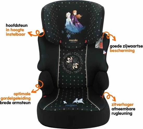 Disney - Befix Frozen Courage - Autostoel Groep 2 En 3 - 15 Tot 36 Kg - Zwart 4 Disney - Befix Frozen Courage - Autostoel Groep 2 En 3 - 15 Tot 36 Kg - Zwart - Afbeelding 4