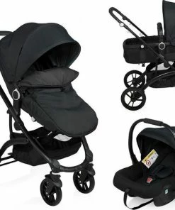Little World Kinderwagen City Walker 3 In 1 - Zwart - Tot 22 Kg!
