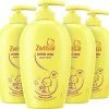 Zwitsal Baby Crème Zeep Pompje - 4 X 250 Ml - Voordeelverpakking