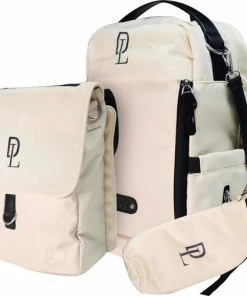 Deryan Luiertas Rugzak Met Verschoonmatje - Inclusief Flessenwarmhouder - Kinderwagenhaken En Isoleervak - Cream -Zwitsal - Winkel 550x502 4