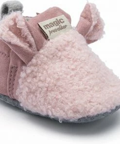 Baby-slofje.nl Roze Warme En Schattige Babyslofjes Van Baby-Slofje Maat 12-18 Maanden, 13 Cm Zool