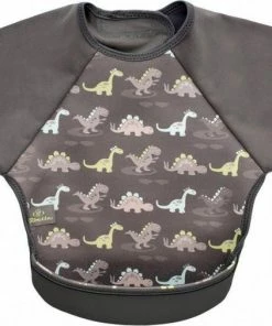 Bibetta Neopreen Slab - Met Mouwen - Antraciet - Dinosaurus Met Print -Zwitsal - Winkel 550x506 4