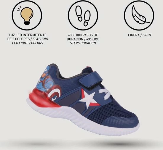 Marvel Captain America Kinderschoenen Jongens 8 Marvel Captain America Kinderschoenen Jongens - Afbeelding 8